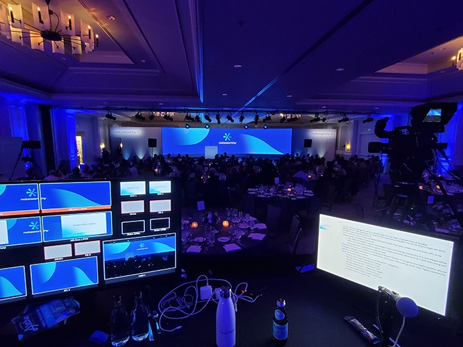 Las Vegas Audio Video and Lighting Rental for Trade Show Event by 4 Productions