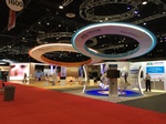 Futuristic Booth Design - Trade Show Production Orlando by 4 Productions